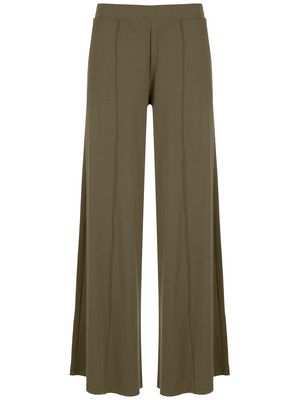 Lygia & Nanny pleated flared trousers - Green