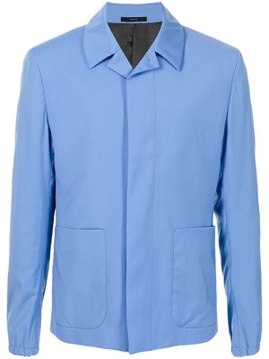 PAUL SMITH wool shirt jacket - Blue