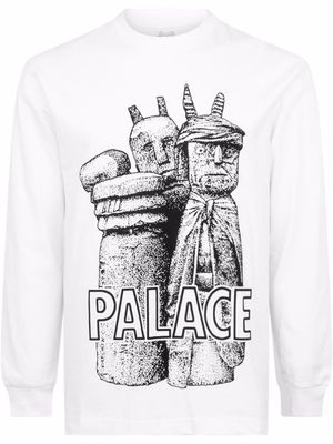 Palace Winz long-sleeve sweatshirt - White