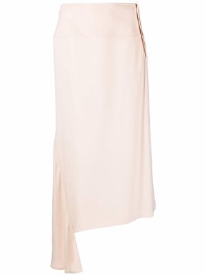 Jil Sander high-waisted asymmetric skirt - Pink