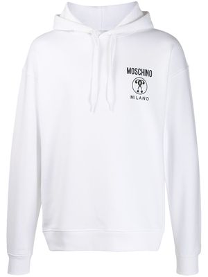 Moschino Double Question Mark hoodie - White