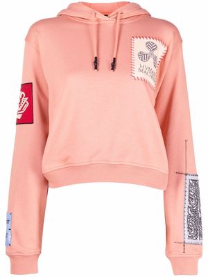 MCQ patch-detail hoodie - Pink