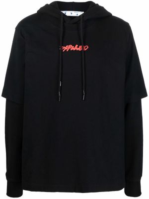 Off-White Arrows-print hoodie - Black