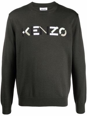 Kenzo logo-print jumper - Grey