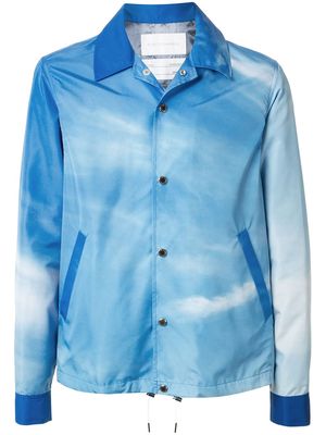 Fumito Ganryu lightweight shirt jacket - Blue