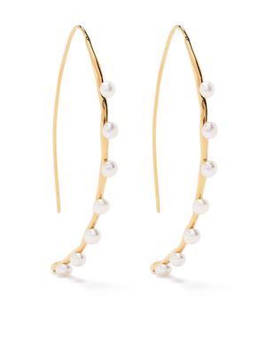 DOWER AND HALL Waterfall pearl drop earring - Gold