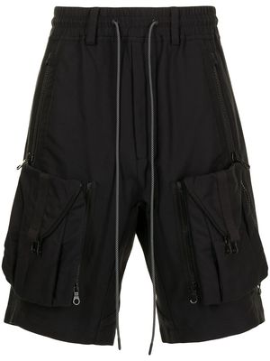 Mostly Heard Rarely Seen Zipoff cargo shorts - Black