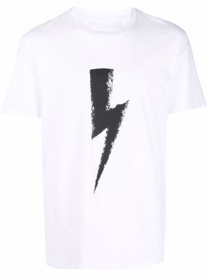Neil Barrett Thunderbolt-print T-shirt - White