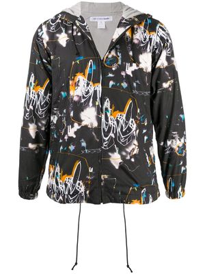 Comme Des Garçons Shirt abstract print lightweight jacket - Black