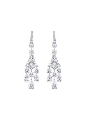 De Beers Jewellers 18kt white gold Phenomena Frost diamond earrings - Silver
