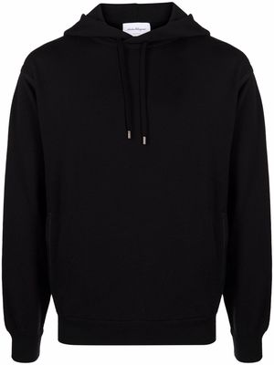 Salvatore Ferragamo long-sleeved cotton hoodie - Black