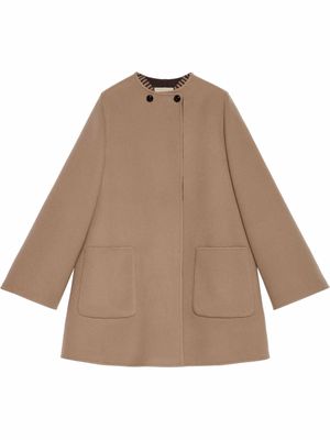 Gucci reversible wool coat - Neutrals