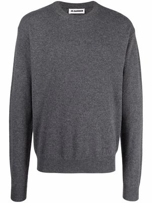 Jil Sander crew-neck cashmere jumper - Grey