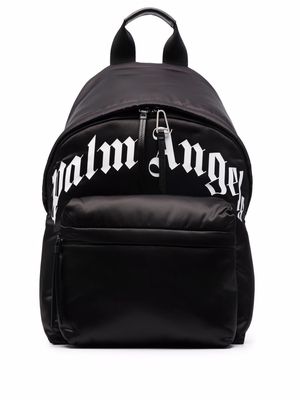Palm Angels logo-print backpack - Black