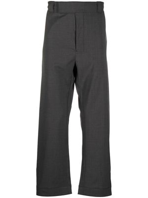 Prada straight-leg wool trousers - Grey
