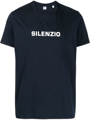 ASPESI Silenzio print relaxed-fit T-shirt - Blue