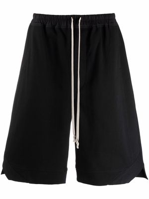 Rick Owens drawstring-fastening track shorts - Black