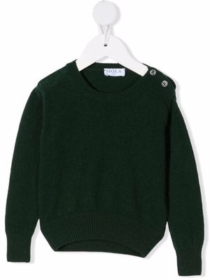 Siola crew-neck cashmere jumper - Green