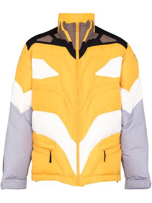 UNDERCOVER x Evangelion padded puffer jacket - Yellow