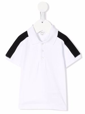 Givenchy Kids colour-block polo shirt - White