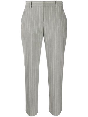 Theory tailored cropped pinstripe trousers - Grey