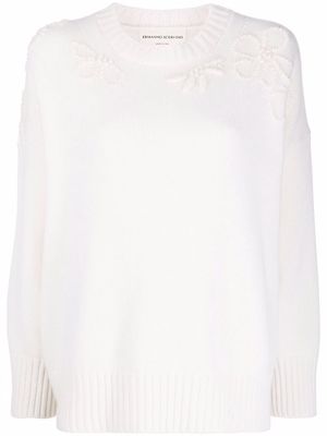 Ermanno Scervino long-sleeve knitted jumper - White