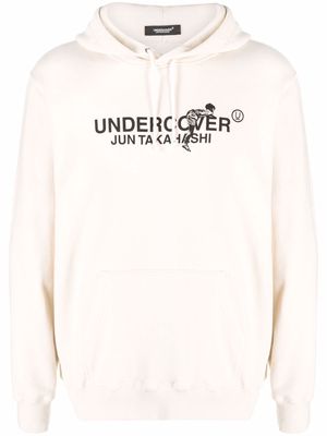 UNDERCOVER logo hoodie - Neutrals