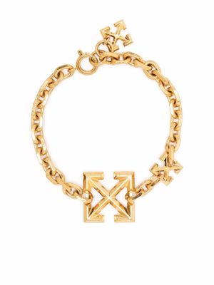 Off-White Arrows-motif bracelet - Gold