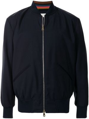 PAUL SMITH zip-up bomber jacket - Blue