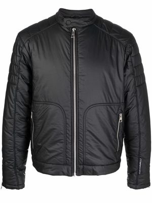 Just Cavalli quilted-finish bomber jacket - Black