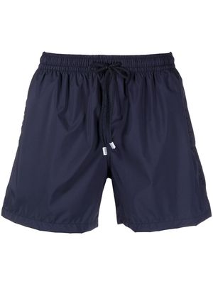 Fedeli logo-patch swim shorts - Blue