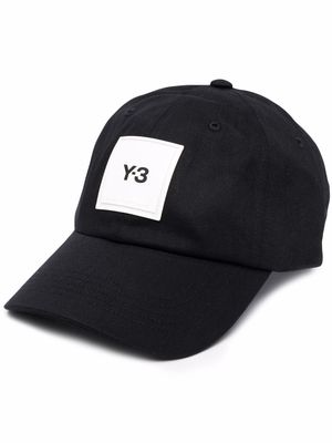 Y-3 logo-patch cap - Black