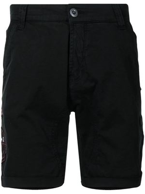 Alpha Industries logo-embroidered chino shorts - Black