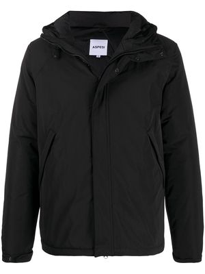 ASPESI zip-up hooded jacket - Black