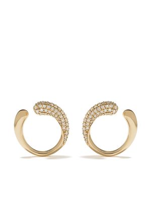 Georg Jensen 18kt yellow gold Mercy diamond earrings - Gold color