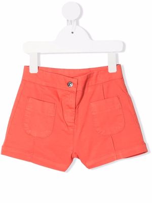 Knot Becky twill shorts - Red