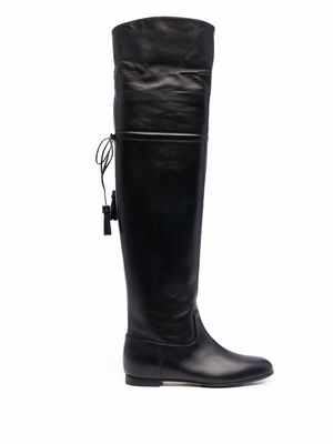 Fabiana Filippi knee-high leather boots - Black