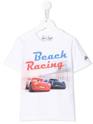 MC2 Saint Barth Kids Beach Racing T-shirt - White