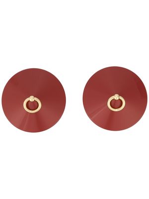 Bordelle enamel O ring nipplets - Red