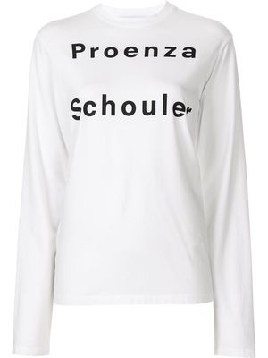Proenza Schouler White Label long sleeve logo T-shirt