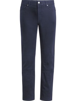 Ermenegildo Zegna logo patch straight-leg jeans - Blue