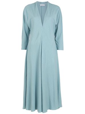 Olympiah V-neck midi dress - Blue