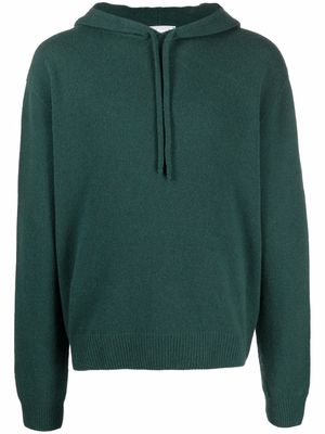 Société Anonyme drawstring hooded jumper - Green
