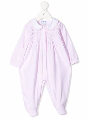 Siola textured panel stretch-cotton pajama - Pink