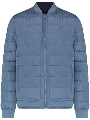 Kenzo quilted zip-front jacket - Blue