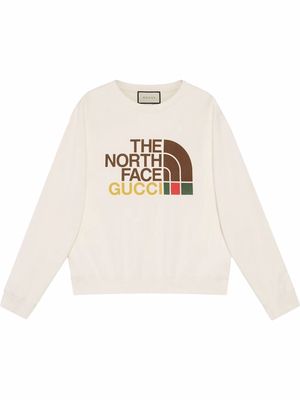 Gucci x The North Face logo sweatshirt - White
