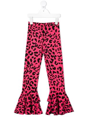 WAUW CAPOW by BANGBANG leopard print ruffled leggings - Pink