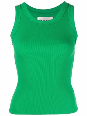 Styland fine-ribbed vest top - Green