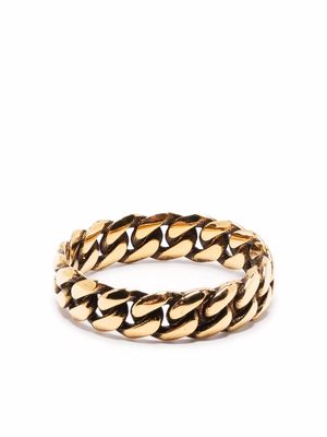 Alexander McQueen cable-chain ring - Gold