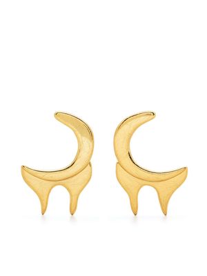 LIYA Melt detail earrings - Gold